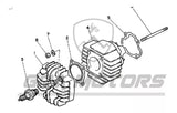 Yamaha Pw50 Y-zinger 1981-2018 Kit Reparación Cilindro 44mm