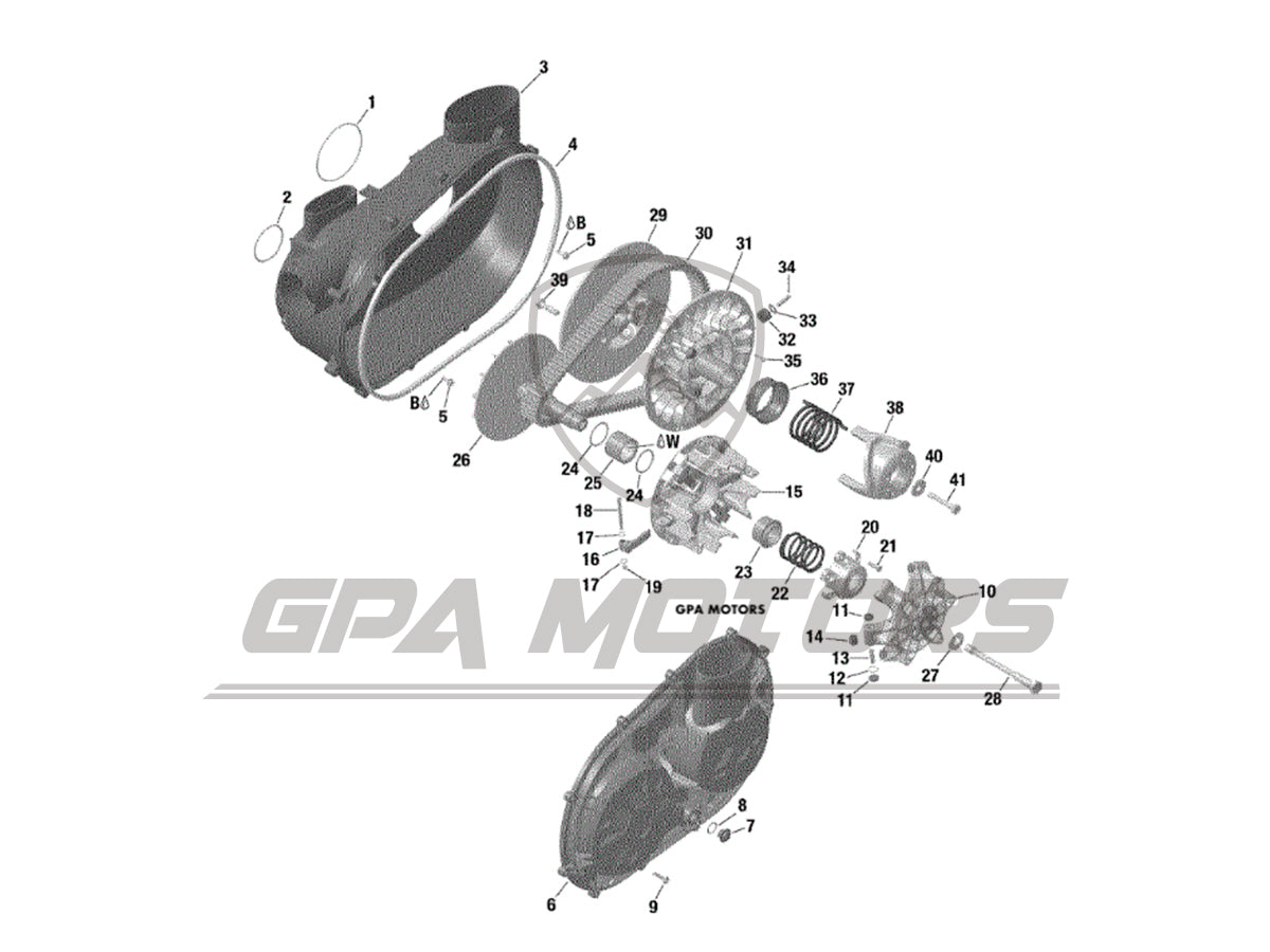 Clutch Secundario Canam Maverick X3 Turbo R & Rr 2017-2023