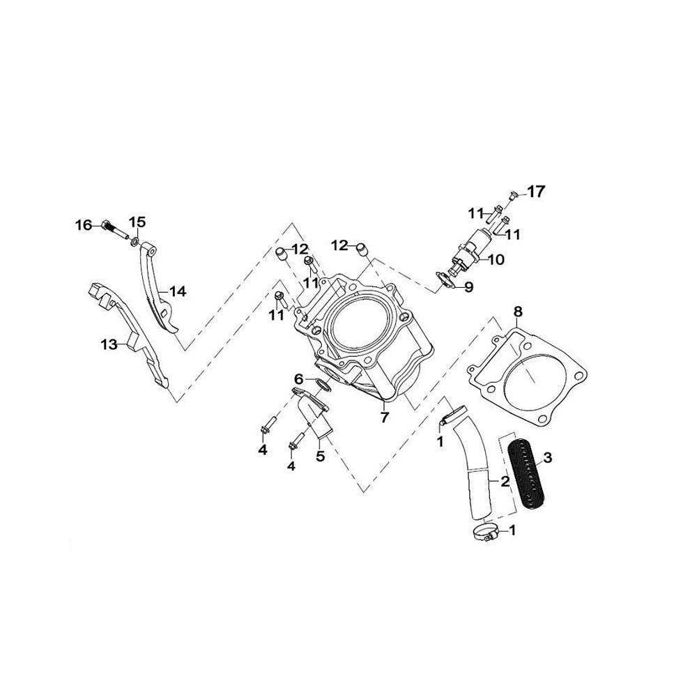 Cilindro Cfmoto Cforce Zforce Rancher 600 X6 Z6 (2011-2015)