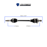 Eje Trasero Para Cf-moto Zforce 950 Sport (2020-2023)