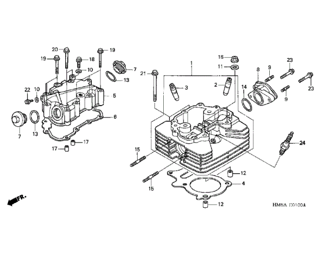 Cabeza Honda Trx250ex Trx250x Trx250 Recon (2003-2014)