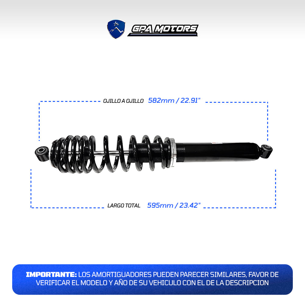 Amortiguador Trasero Polaris Ranger 570 900 1000 Crew